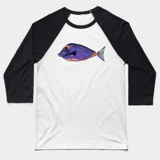 Cute Blue Tang Fish Baseball T-Shirt